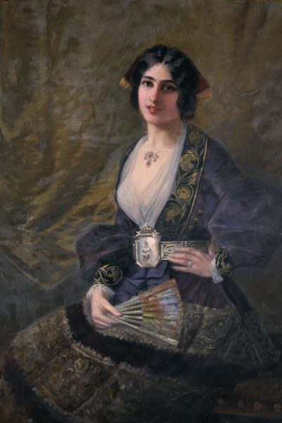 Ettore De Maria Bergler, Donna di Sicilia in costume di Piana degli Albanesi
