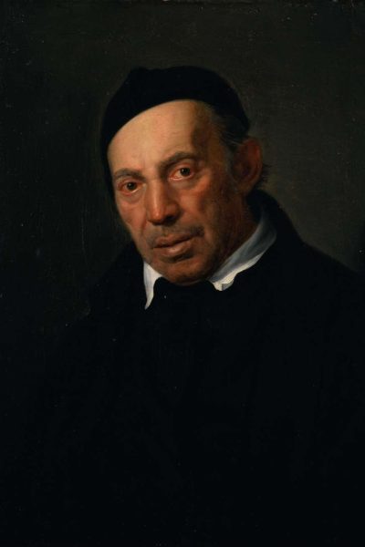 Giuseppe Patania, Ritratto di sacerdote infermo, 1838, olio su tela