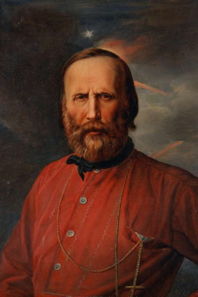 Salvatore Lo Forte, Ritratto di Giuseppe Garibaldi, 1860, olio su tavola